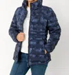 Dolcezza Puffer Jacket In Navy In Blue