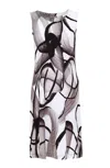 Dolcezza Women's Abstract Poetry Maxi Dress In Black & White In Multi