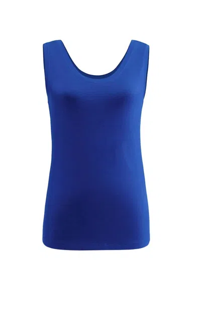 DOLCEZZA WOMEN'S BASIC ESSENTIALS TANK TOP IN ROYAL