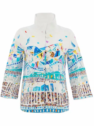 Dolcezza Women's Knit Jacket In White