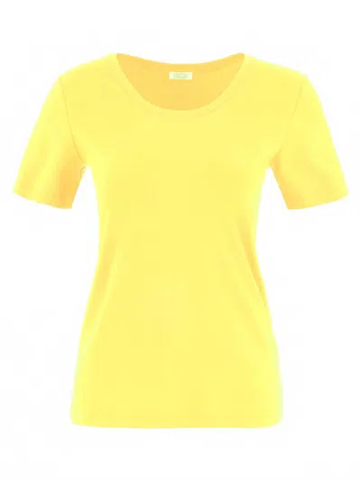 Dolcezza Women's Scoop Neck Tee In Yellow