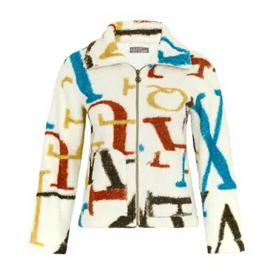 Dolcezza Women's Sherpa Monogram Jacket In Multi