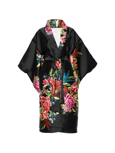 Dolci Follie Floral Silk Kimono