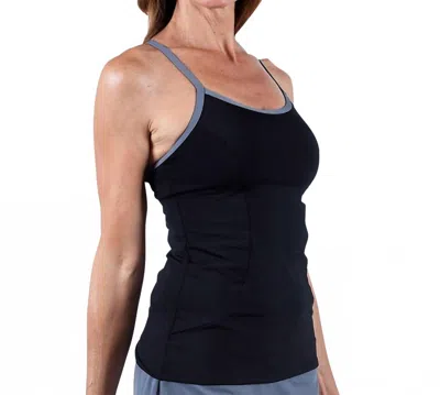 Dolfin Chlorine Resistant Convertible X-back Tankini Top In Dol Black