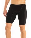 Dolfin Chlorine Resistant Fitted Jammer Mens Swim Trunks In Dol Black In Black