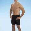 Dolfin Mens Lined Quick Dry Swim Shorts In Black