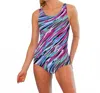 Dolfin Power Back One Piece In Cascade Multi In Multi