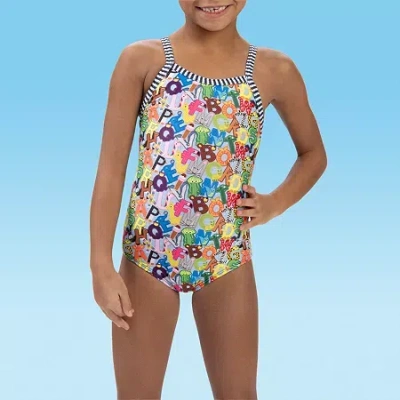 Dolfin Toddler & Little Girls Easy-on + Easy-off One Piece Swimsuit In Multi