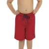 Dolfin Toddler Boys Quick Dry Swim Shorts In Red