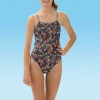 Dolfin Uglies Women's Print String Back 1-piece Womens One Piece Swimsuit In Black