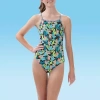 Dolfin Uglies Women's Print V-2 Back 1-piece Womens One Piece Swimsuit In Green
