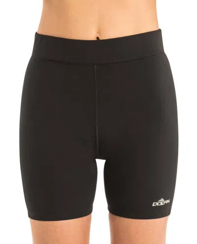 Dolfin Women's Chlorine Resistant Fitted Swim Short In Dol Black
