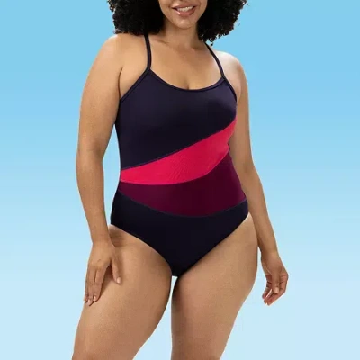 Dolfin Womens Easy-on + Easy-off One Piece Swimsuit In Multi