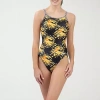 Dolfin Womens Juniors Plus Full Coverage One Piece Swimsuit In Multi
