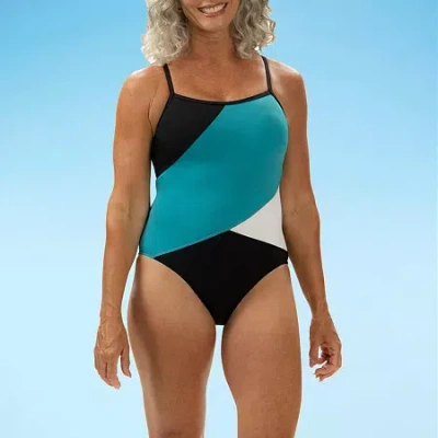 Dolfin Womens One Piece Swimsuit In Multi