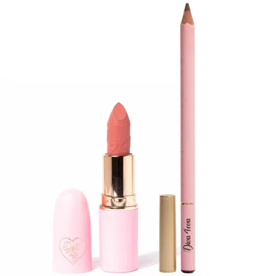 Doll Beauty Lip Bundle - My Love Lipstick And Diva 4eva Lip Liner In White