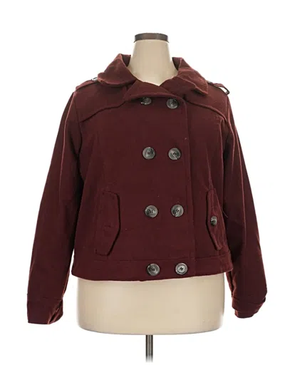 Pre-owned Dollhouse Coat In Burgundy