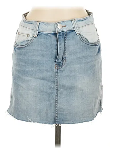 Pre-owned Dollhouse Denim Skirt In Blue