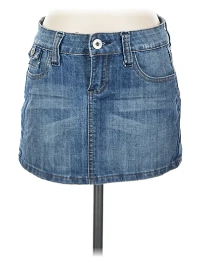 Pre-owned Dollhouse Denim Skirt In Blue