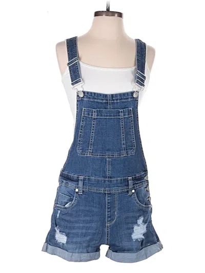 Pre-owned Dollhouse Overall Shorts In Blue