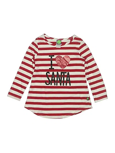 Pre-owned Dollie & Me Kids' 3/4 Sleeve T-shirt In Red