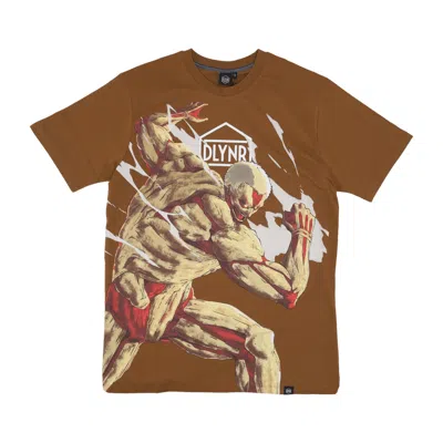 Dolly Noire Armored Titan Tee X Attack On Titan Brown Men's T-shirt