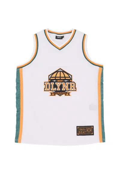 Dolly Noire Basketball Type Man Goat Tank Top White
