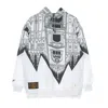 Dolly Noire Bench Men's Hoodie Oversized Duomo Oversized Hoodie White/grey In White/grey