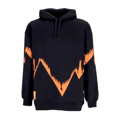 Dolly Noire Bench Milano Men's Hoodie Outline Oversize Hoodie Black/red