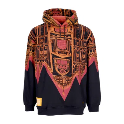 Dolly Noire Bench Milano Men's Hoodie Oversize Hoodie Black/orange