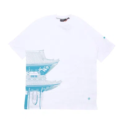 Dolly Noire Bench Tokyo Men's T-shirt Over Kimono Tee White