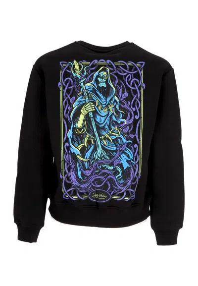 Dolly Noire Crewneck Man Cyber Druid Crewneck Black