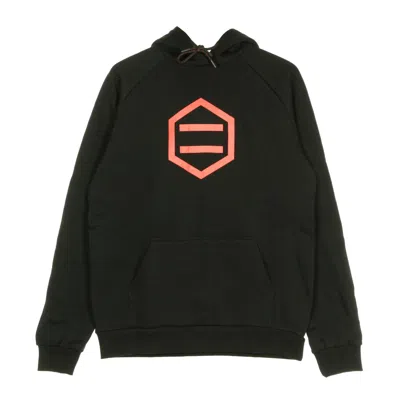 Dolly Noire Hexagon Black & Red Men's Hoodie Black/red In Multi