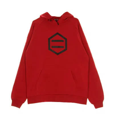 Dolly Noire Hexagon Flame/black Men's Hoodie In Red