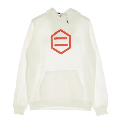 Dolly Noire Hexagon White & Red Men's Hoodie White/red