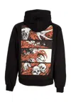 Dolly Noire Leshen Comic Hoodie Men's Black In Black