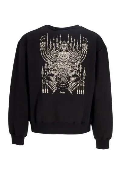 Dolly Noire Lightweight Crewneck Man The Mooneater Crewneck Black