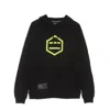 Dolly Noire Lightweight Hoodie Men's Dlynr Logo Hoodie Black/yellow In Black/yellow
