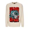 Dolly Noire Lightweight Men's Sweater Party Hard Skull Sweater Beige Moonlight In Beige Moonlight