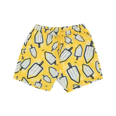 Dolly Noire Mambo Men's Swim Shorts Lemon Pattern Swimshorts Yellow