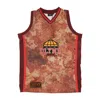 Dolly Noire Men's Basketball Goat Chemical Tank Top Orange In Orange