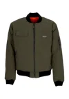 Dolly Noire Men's Bomber Jacket Reversible Combat Bomber Black In Black