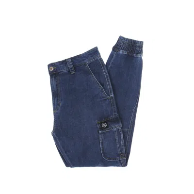Dolly Noire Men's Cargo Long Jeans 903 Denim Light