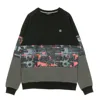 Dolly Noire Men's Crewneck Sweatshirt Glitch Camo Insert Crewneck Black/glitch Camo In Black/glitch Camo