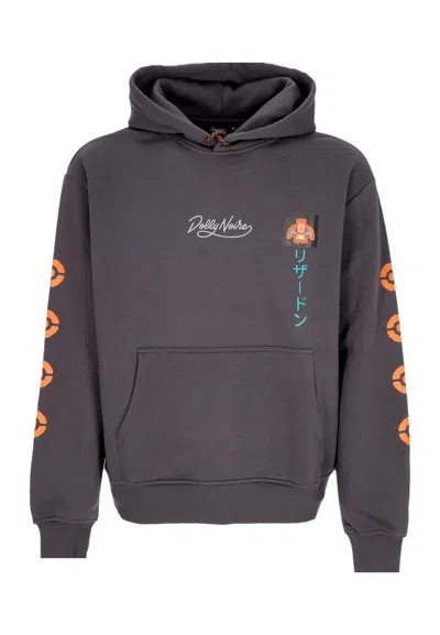 Dolly Noire Men's Hoodie Charizard Evolution Hoodie Antracite In Gray