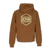 Dolly Noire Men's Hoodie Logo Back Hoodie Brown In Brown