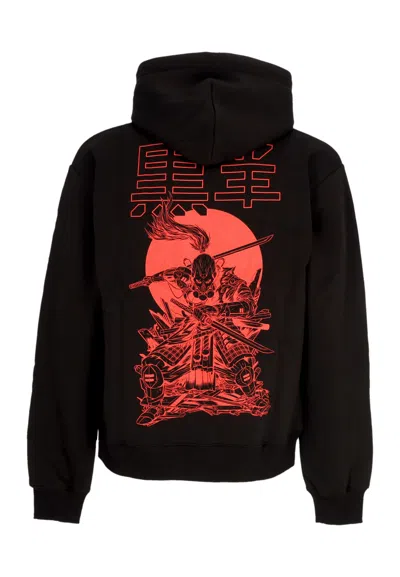 Dolly Noire Men's Hoodie Miyamoto Musashi Outline Hoodie Black