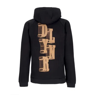 Dolly Noire Men's Letter Block Hoodie Black