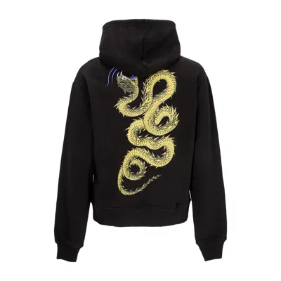 Dolly Noire Men's Lightweight Hooded Sweatshirt Desert Snake Hoodie Black