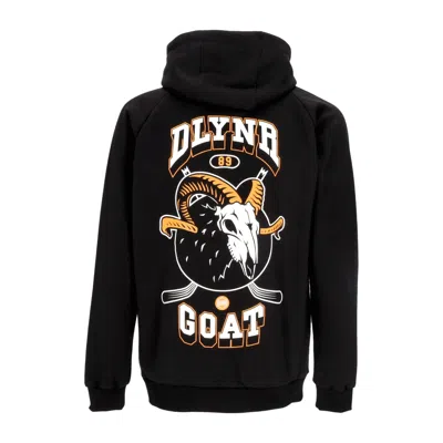 Dolly Noire Men's Lightweight Hooded Sweatshirt Goat Skull Hoodie Black